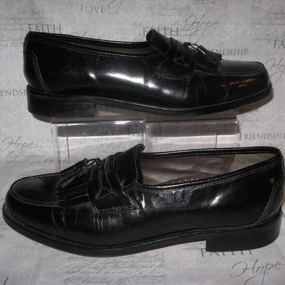 MEN\'S NUNN BUSH DRESS FLEX BLACK LOAFERS SZ. 9.5M